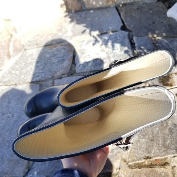 Hunter Extended Calf Tall Gloss Rain Boots Size 6 - Picture 8 of 13